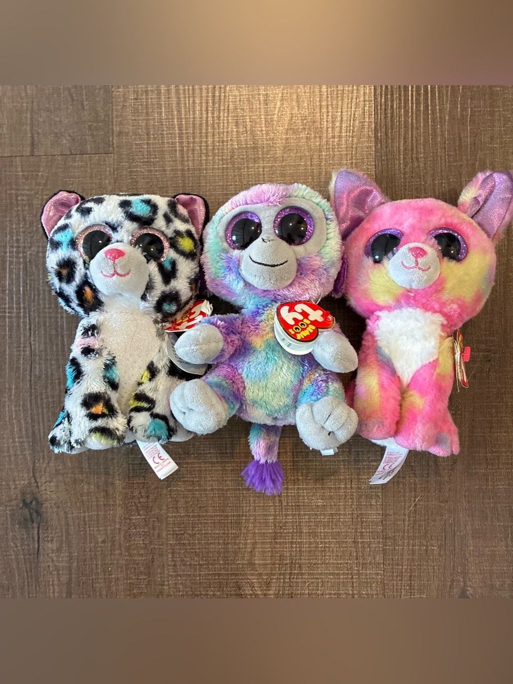 TY Beanie Boos Plush Multicolor set of 3